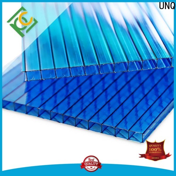 UNQ lexan clear polycarbonate sheet factory for railway station and aviation overpass