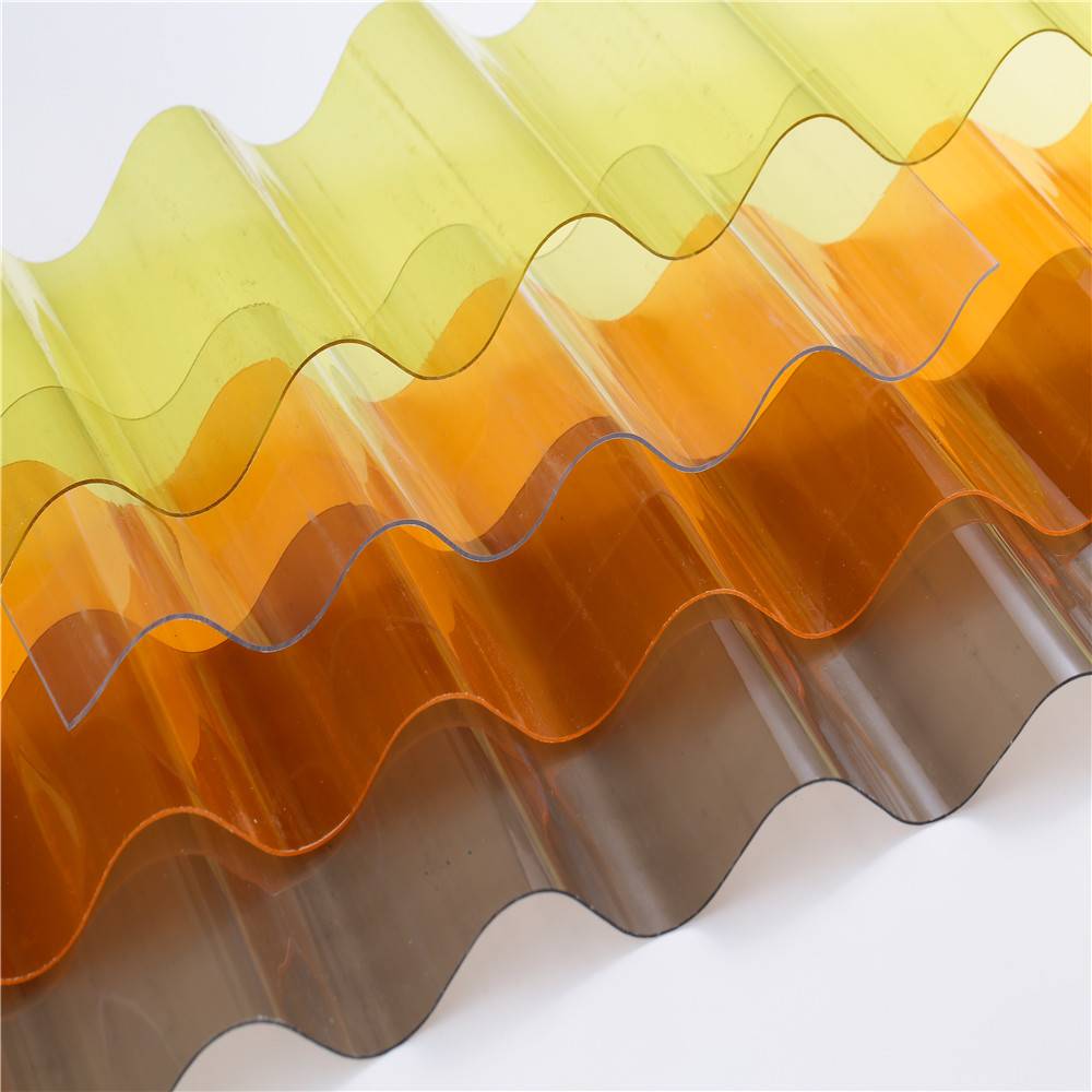 Polycarbonate corrugated sheets high impact resistant