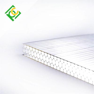 high impact resistance polycarbonate honeycomb sheet for greenhouse/garage/sun shade