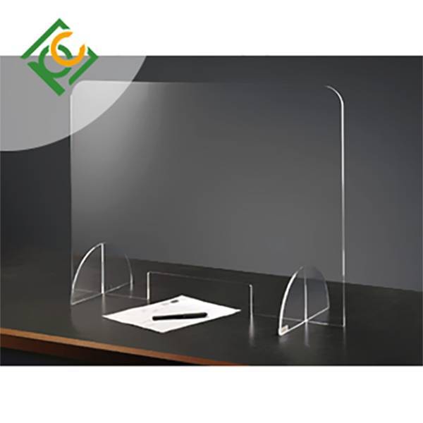 Business style Polycarbonate sneeze guard for desk