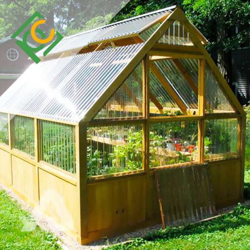 Corrugated Polycarbonate sheet Garden greenhouse