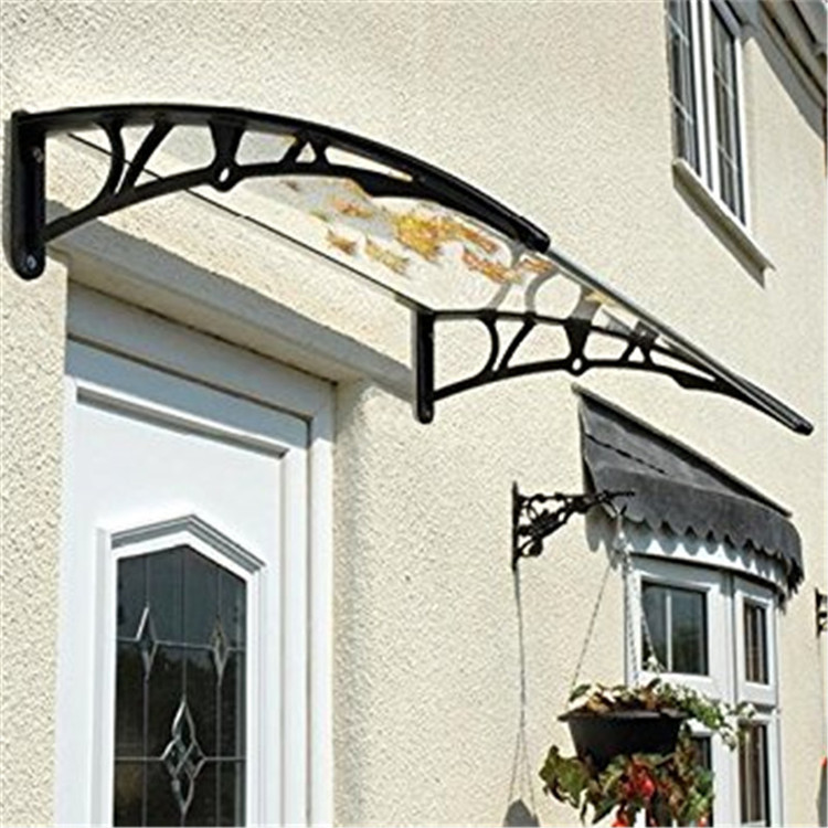 Solid Curved Polycarbonate Awning Door Canopy